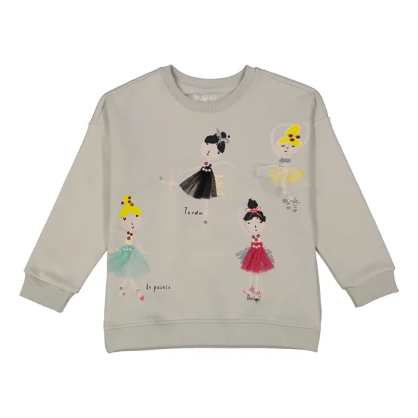 سویشرت دخترانه سون پون مدل G873 رنگ طوسی